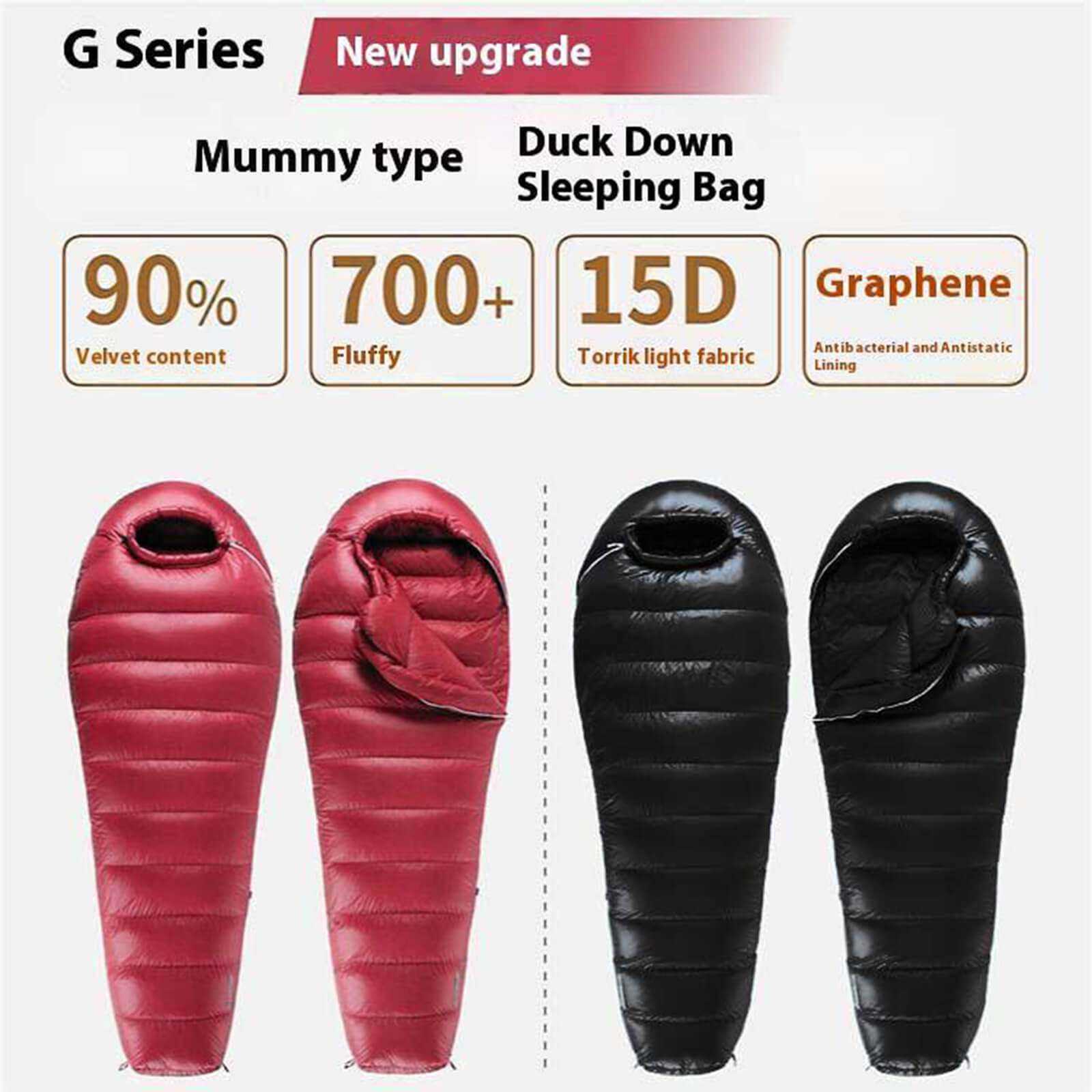 High loft down sleeping bag sleeping bag high loft duck down soft warm comfortable outdoor