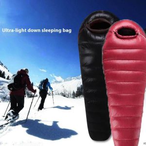 duck down sleeping bag warm lightweight outdoor camping sleeping gear