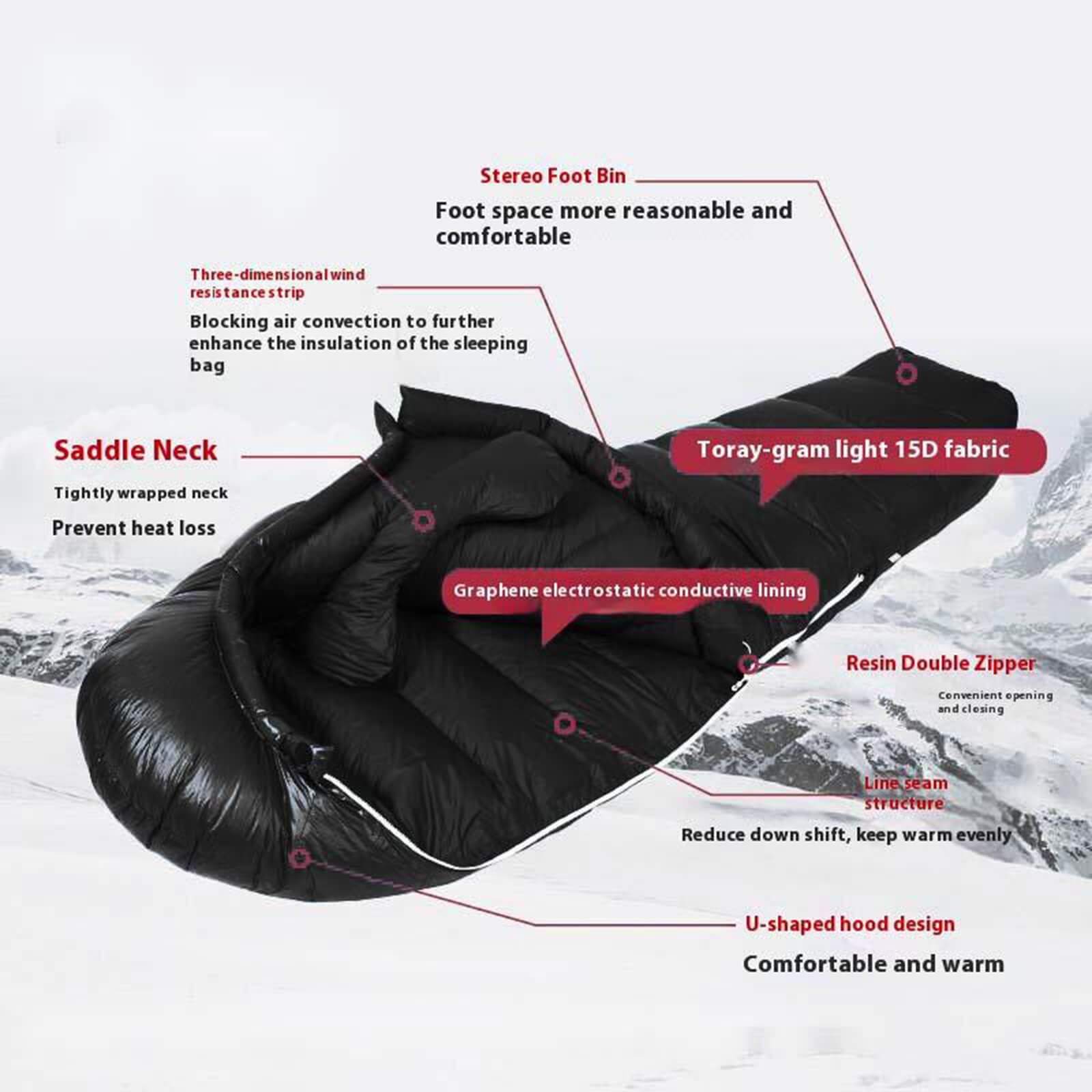 Duck down filling detail sleeping bag duck down filling insulation detail outdoor warmth