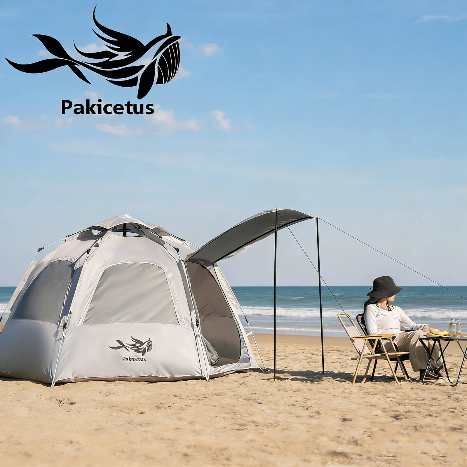 Hexagon Pop Up Camping Tent for 2–3 Person – Stable Quick Setup Outdoor Shelter