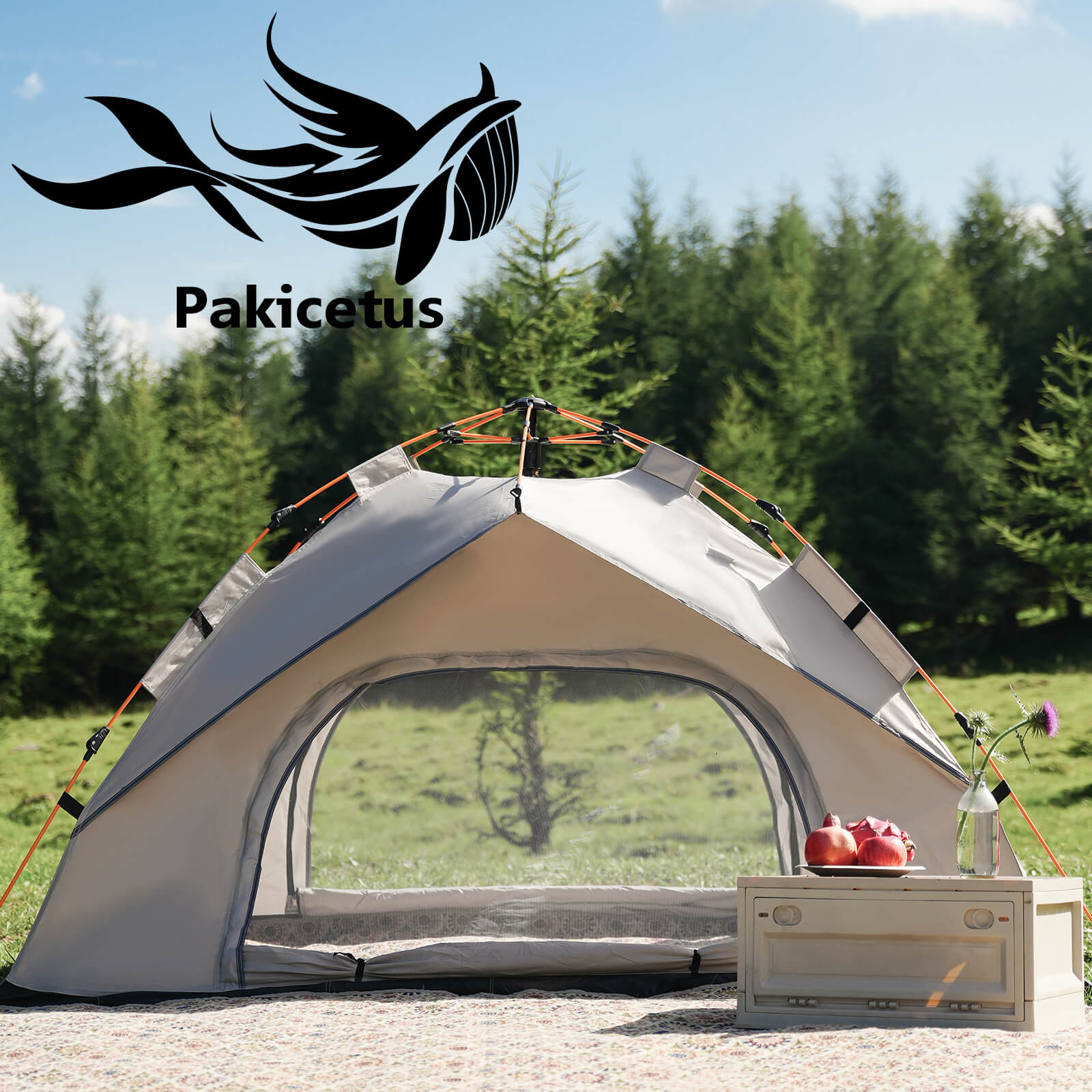 Instant Pop Up Camping Tent for 2–3 Person – Portable Quick Setup Outdoor Tent