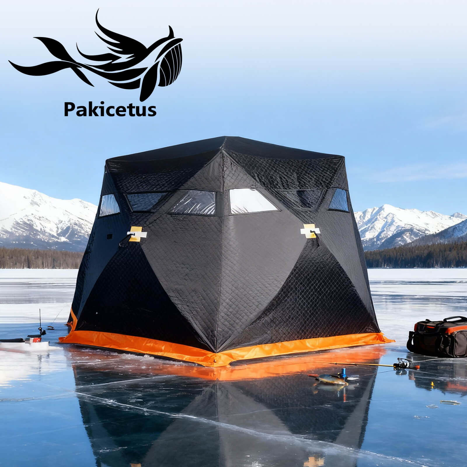 Ice Fishing Tent for 2–3 Person – Portable Pop Up Ice Shelter with Fast Setup