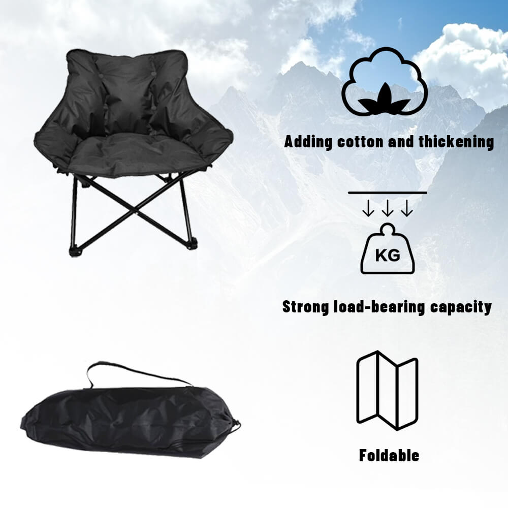 Foldable camping chair frame low back camping chair foldable frame compact storage outdoor