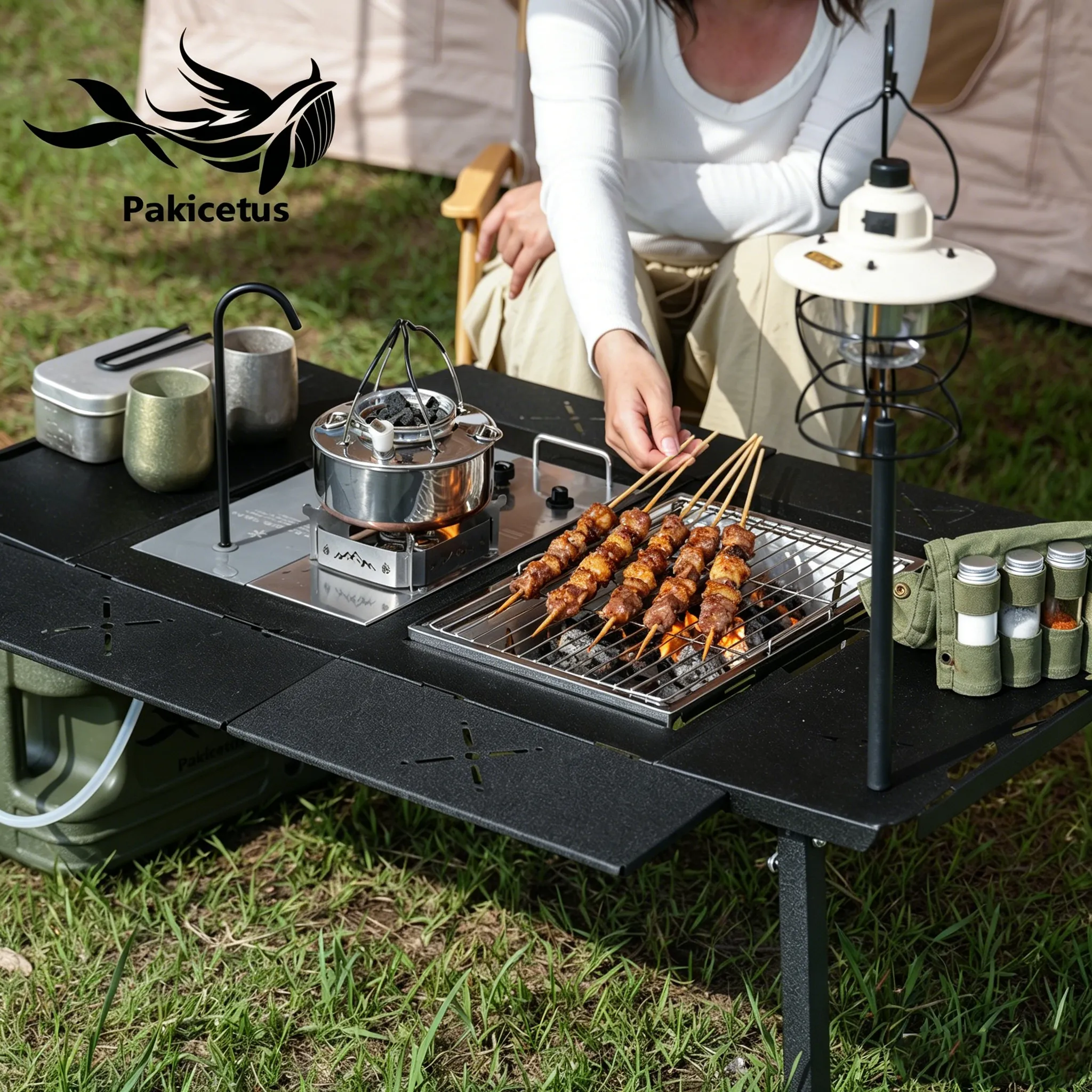 IGT tactical camping table IGT tactical camping table modular outdoor folding table portable cooking station